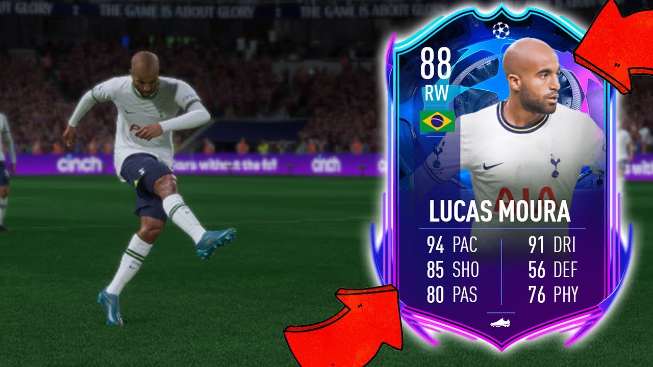 CRACKED CARD!! 88 LUCAS MOURA ROAD TO THE FINAL PLAYER REVIEW - FIFA 23 ULTIMATE TEAM 