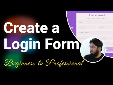 Create a Login form - Basic to Professional UI UX Lecture - 02 - part 1