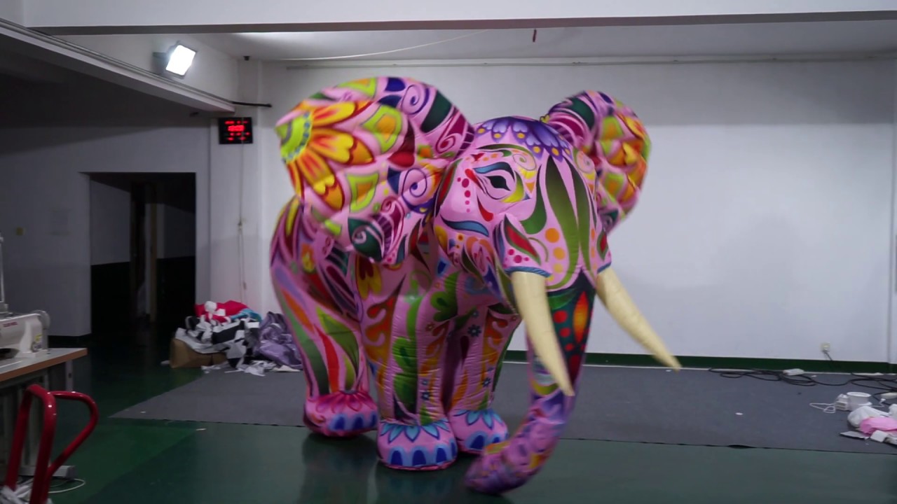 inflatable world Advertising Inflatables Elephant Costume For Stage Decoration