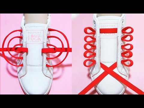 How to tie shoelaces, 24 Creative ways to tie shoelaces, Shoes lace styles,