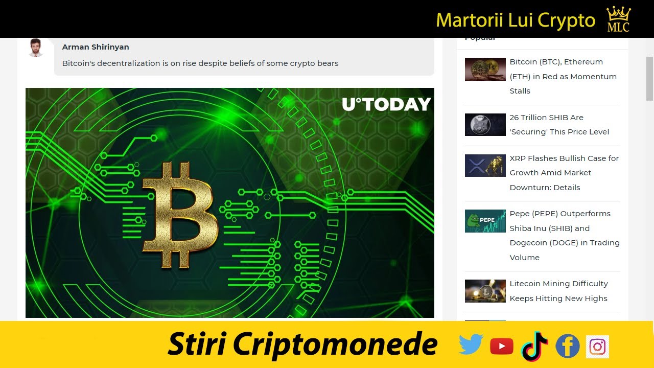 Stiri Crypto Piata Creste cu 30B , HSBC Bitcoin ETF, Ethereum, Amazon