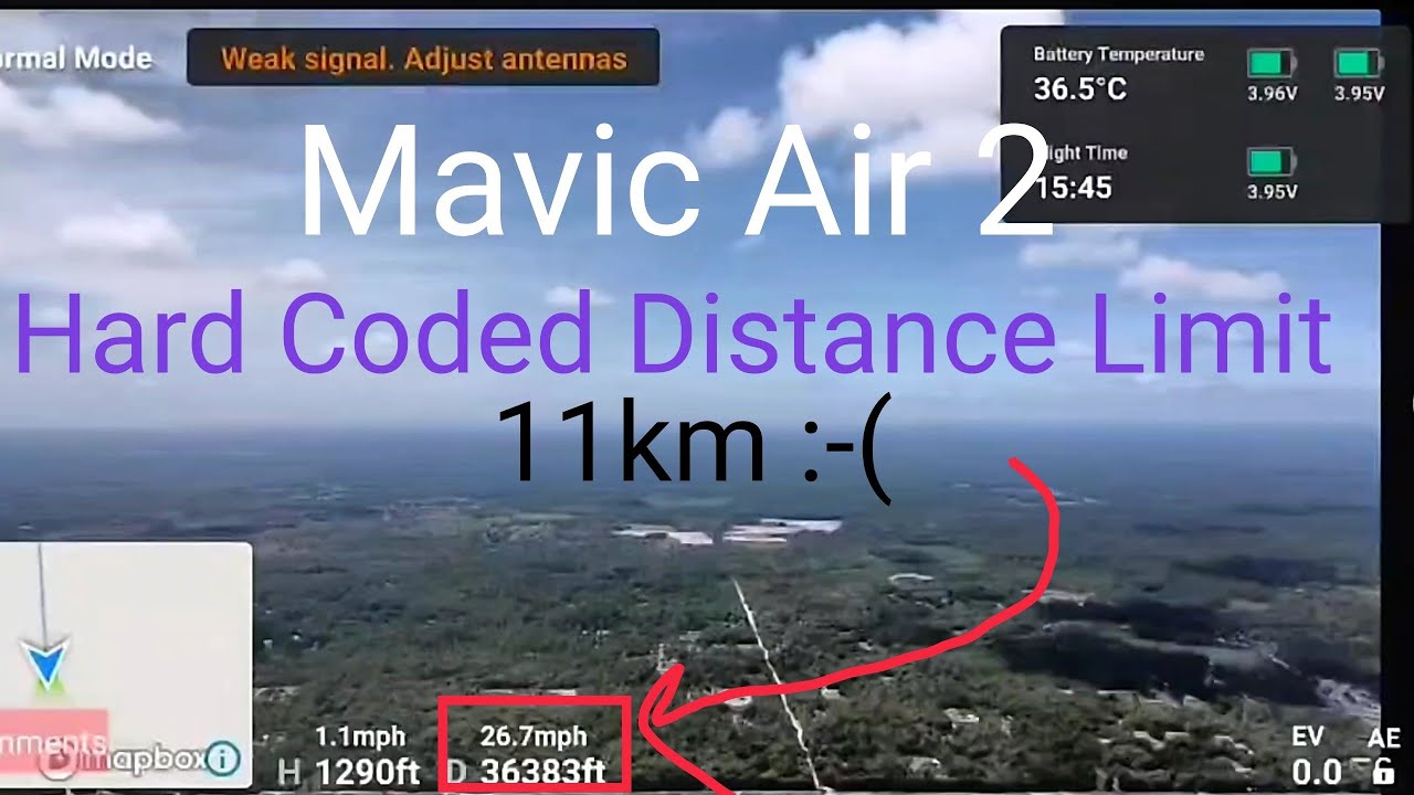 mavic air distance
