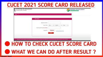 CUCET 2021 Score Card | How to check CUCET Result 2021 | CUCET Latest Updates 2021 | Edusam Tamil