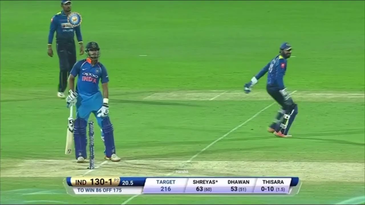 Shikhar Dhawan 100*(85) vs Srilanka 2017 3rd odi ball by ball innings 720p