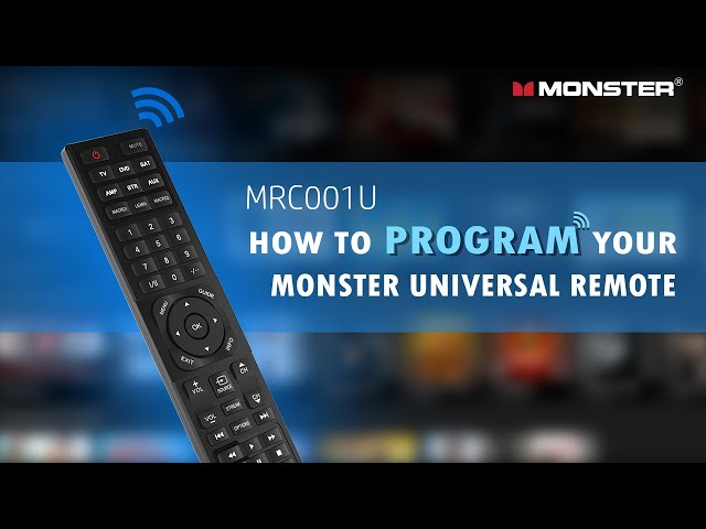 Monster Universal Remote Codes: Program Monster Remote  