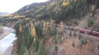 Drone Video: Eastbound BNSF grain train enters Shed 12