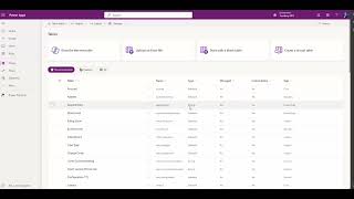 Create Tables in Microsoft Dataverse