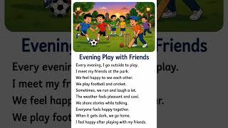 Evening fun with friends 🌆   #englishstory #readingenglish #storytelling #easyenglish