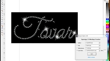Synergy 17 - CorelDraw using Rhinestone Script Fonts