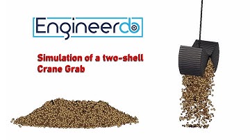 Crane Simulation picking up wet sand - Particle Simulation with LIGGGHTS