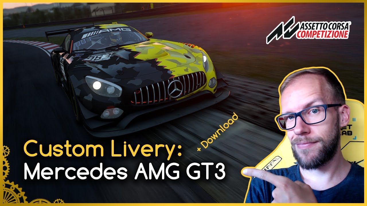 New Custom Livery For Mercedes Amg Gt3 Free Download For Assetto Corsa Competizione Youtube
