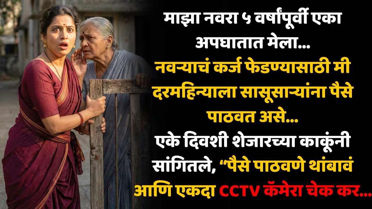 माझा नवरा मेला होता… तरीही मी दर महिन्याला त्याच्या आईला पैसे पाठवत होते… पण एक दिवस सत्य उघड झालं…