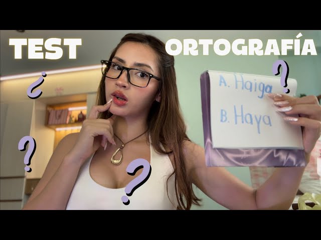 SPELLING TEST 📝 ASMR in SPANISH