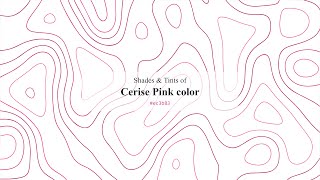 Shades & Tints of Cerise Pink color #ec3b83 A Warm Red color #d13474 #b72d65 #ee5090 #f0669e