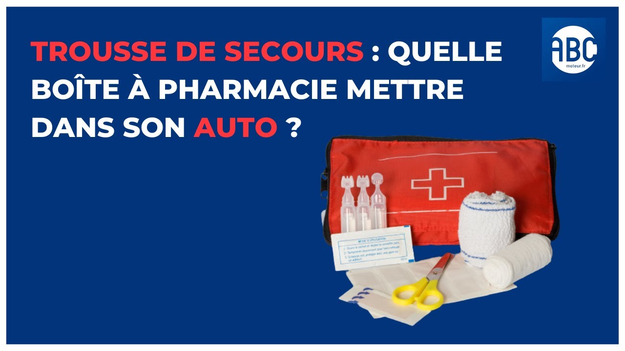 Trousse médicale de premier secours, 18 Articles, Semi-Rigide, Mini Box,  idéale pour les voyage.