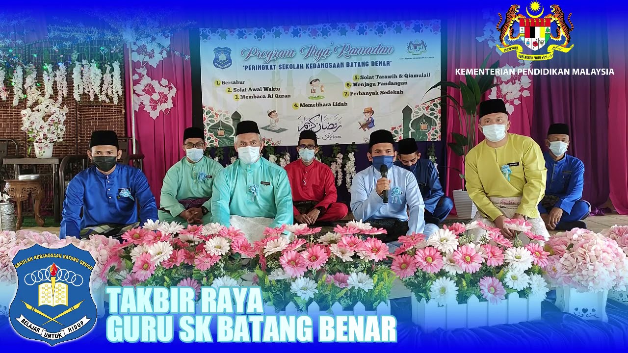 Takbir Raya Oleh Guru Sk Batang Benar Youtube