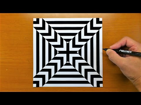 How To Draw Like a 3D Geometric Letter 