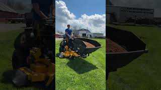 Mulch dump on wright stand on #mega #lawncare #mulch