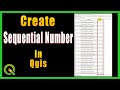 How to Create Sequential Numbers in QGIS