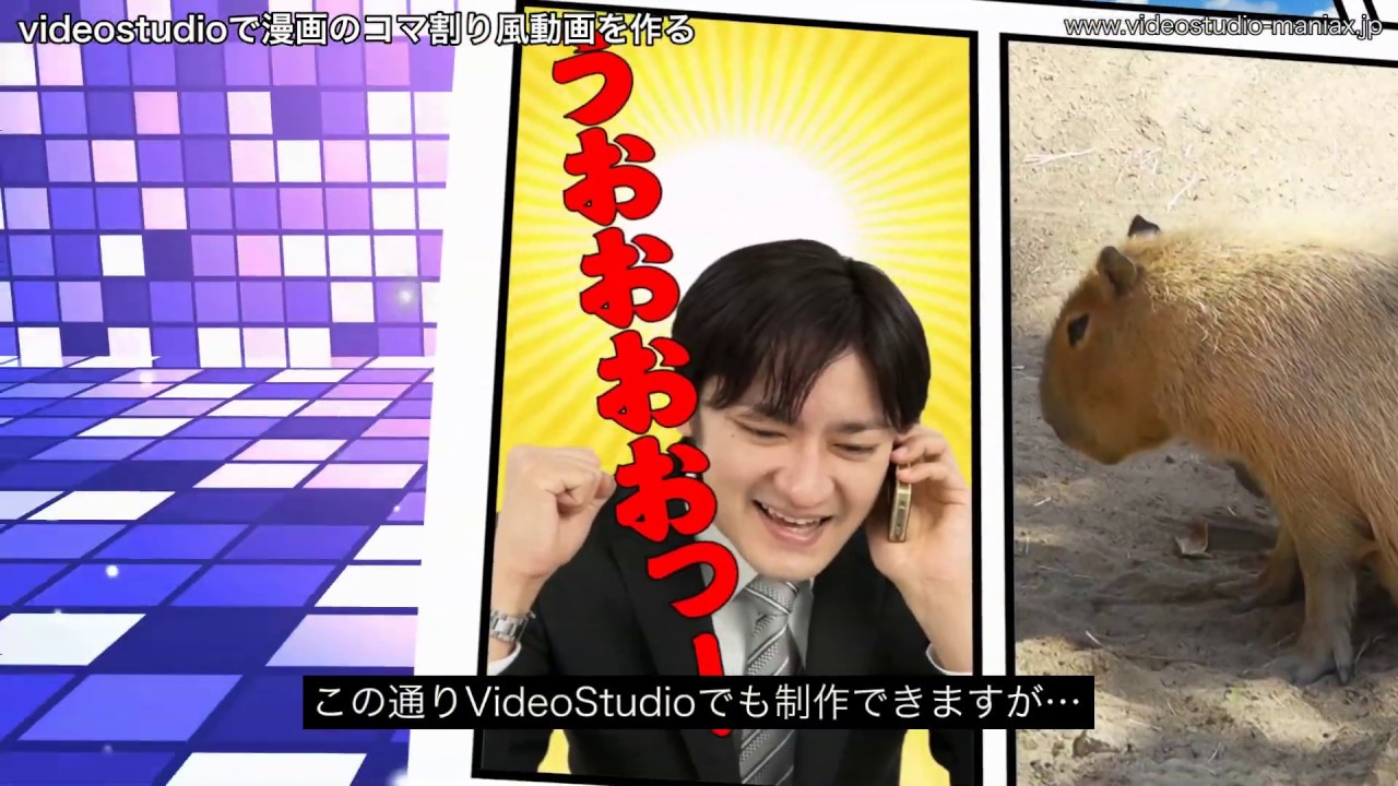 Videostudioで漫画のコマ割り風動画を作る ビデオスタジオマニアクス Corelvideostudio 中 上級者講座