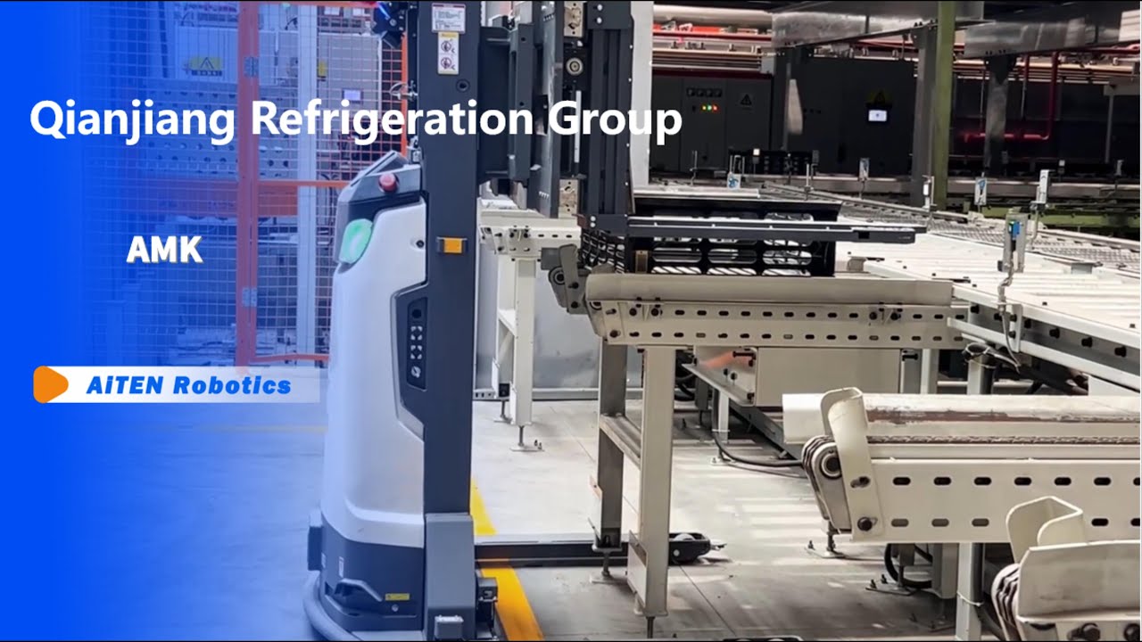 AMK Narrow-Aisle AGVs Power Qianjiang Refrigeration's Smart