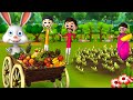 सब्जियां बेचनेवाली खरगोश - Vegetable Selling Rabbit 3D Animated Hindi Moral Stories | JOJO TV Tales