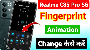 how to change fingerprint animation on the realme c85 Pro 5g | realme fingerprint animation setting
