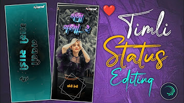 Vk Bhuriya New Timli Status Editing 2025 // Alight Motion Timli Status Editing@Chetan_Baria76