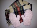 kids Boa Miton 子供 ボア手袋 作成