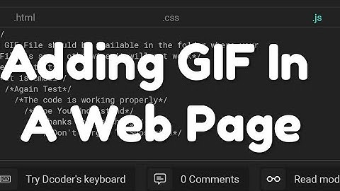 Adding GIF In a Web Page Using IMG SRC Attribute #html #webpage