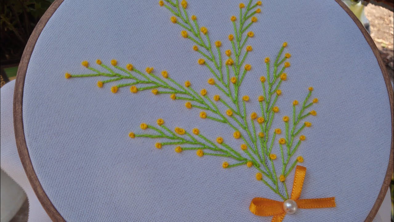 PONTO PENA, BORDADO MANUAL