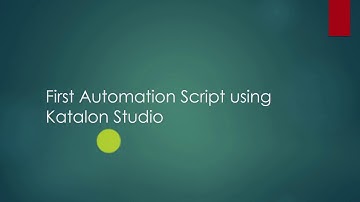 Creating first script using record and replay method in Katalon Studio