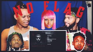 London on da track- No Flag ft. 21 Savage, Nicki Minaj, Offset| REACTION