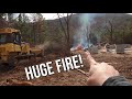 Damage Control | We Lit It On Fire | DIY Cabin w/ Basement Build