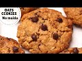 Healthy Oats Cookies With No Maida, No Butter, No Eggs | Oatmeal Cookies With Chocolate Chips