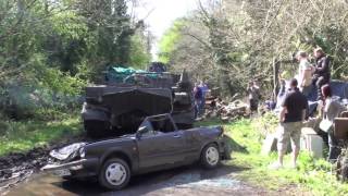 T55 tank runs over VW Polo car by Bostonpowercat 24,958 views 15 years ago 4 minutes, 24 seconds