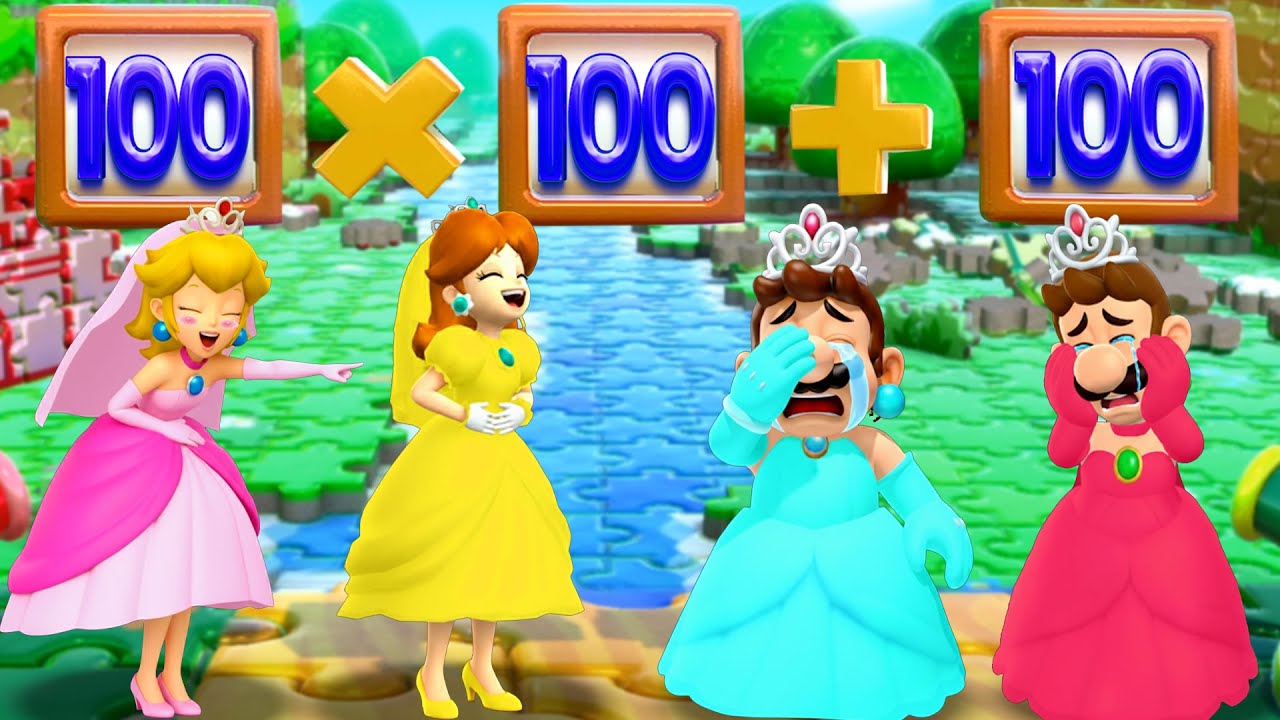 【マリオパーティ スイッチ】ラッキーチームバトル プリンセス チーム VS マリオブラザーズ 4K UHD (2160P)