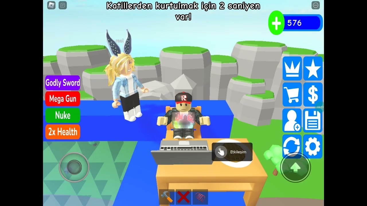 Roblox ama hayatta kalmak için inşa et