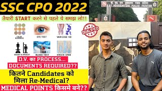 SSC CPO MEDICAL EXPERIENCE | COMPLETE DETAILS | Documents Required | कैसे होता है Medical + D.V.