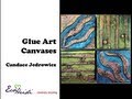 How to Create a Glue Art Canvas with Aleene's Burnt Brown Bag Technique by Candace Jedrowicz