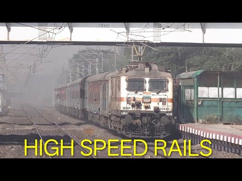 HIGH SPEED RAILS - Extremely Aggressive & Fast Express Trains With Terrific Honkings & Tracksounds