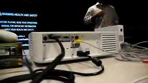 Panasonic PT-AX200U projector connections