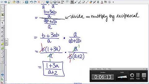 Simplifying Complex Fractions Method 1 VIDEO