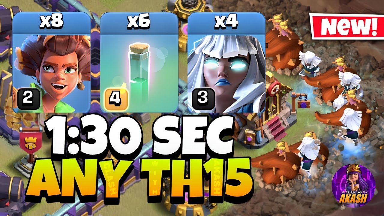 TH15 Root Rider Electro Titan Attack Strategy !! Best TH15 Attack Strategy in Clash of Clans 🔥