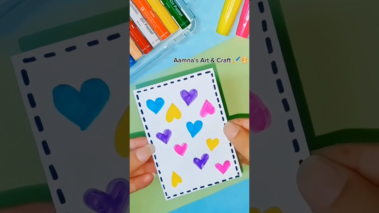 Colorful Hearts Art 