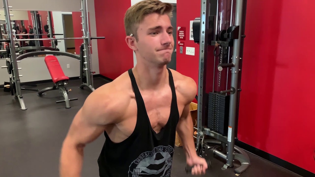 Push Workout With 15 Year Old Bodybuilder Anthony Viscuso! - YouTube