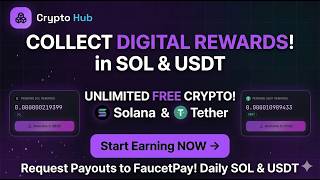 New Free USDT SOL Cloud mining website 🥰 crypto mining cloud mining cryptocurrency faucetpay payout