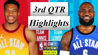 Team LeBron vs. Team Giannis Full Highlights 3rd QTR | February 19 | 2023 NBA All-Star Game