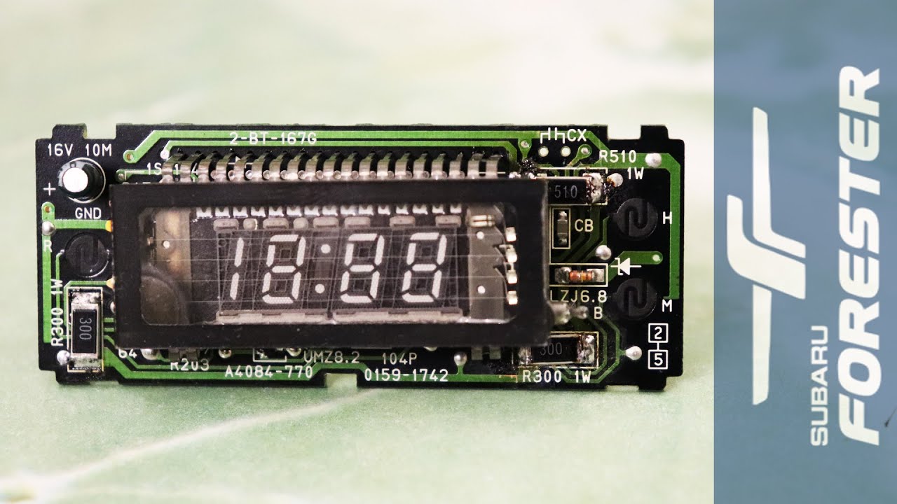Ремонтируем часы Subaru (Forester, Impreza)