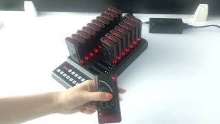 Restaurant Pager System Wireless Calling Pager System Support Buzzer Vibration Led Light